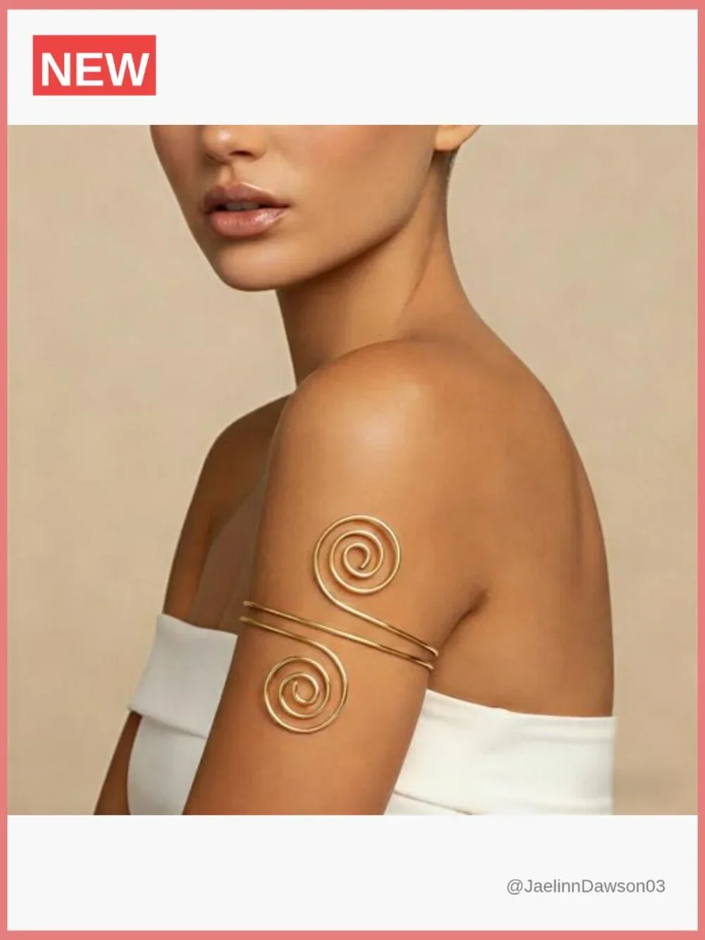 6 Piece Gold Cuff Bracelet Set, Boho Upper Arm Bangle Stackable Jewelry